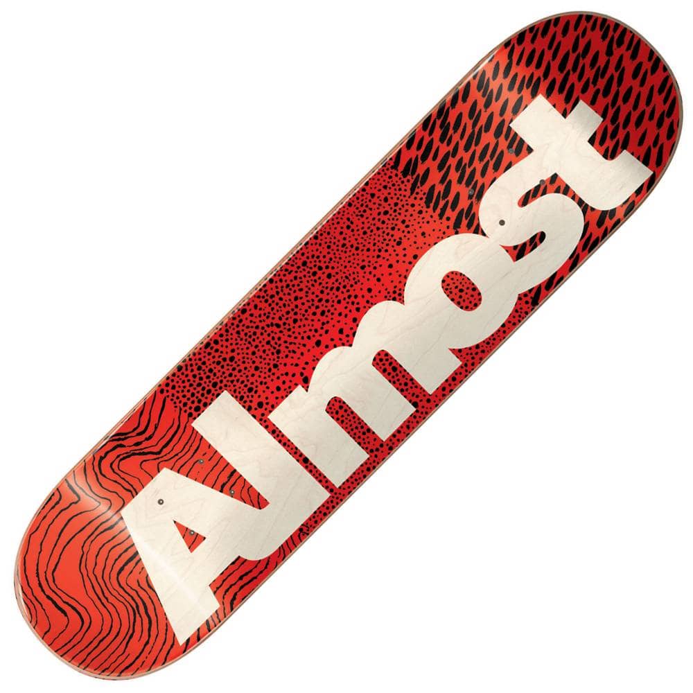 Almost Skateboard Logo - Almost Skateboards CT Logo HYB (Red) Skateboard Deck 8.0 ...