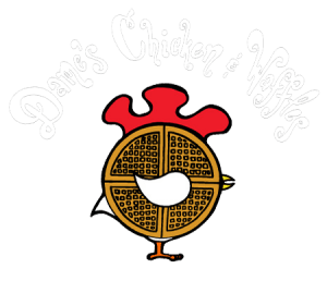 Most Famous Rooster Logo - Menu – Dame's Chicken & Waffles