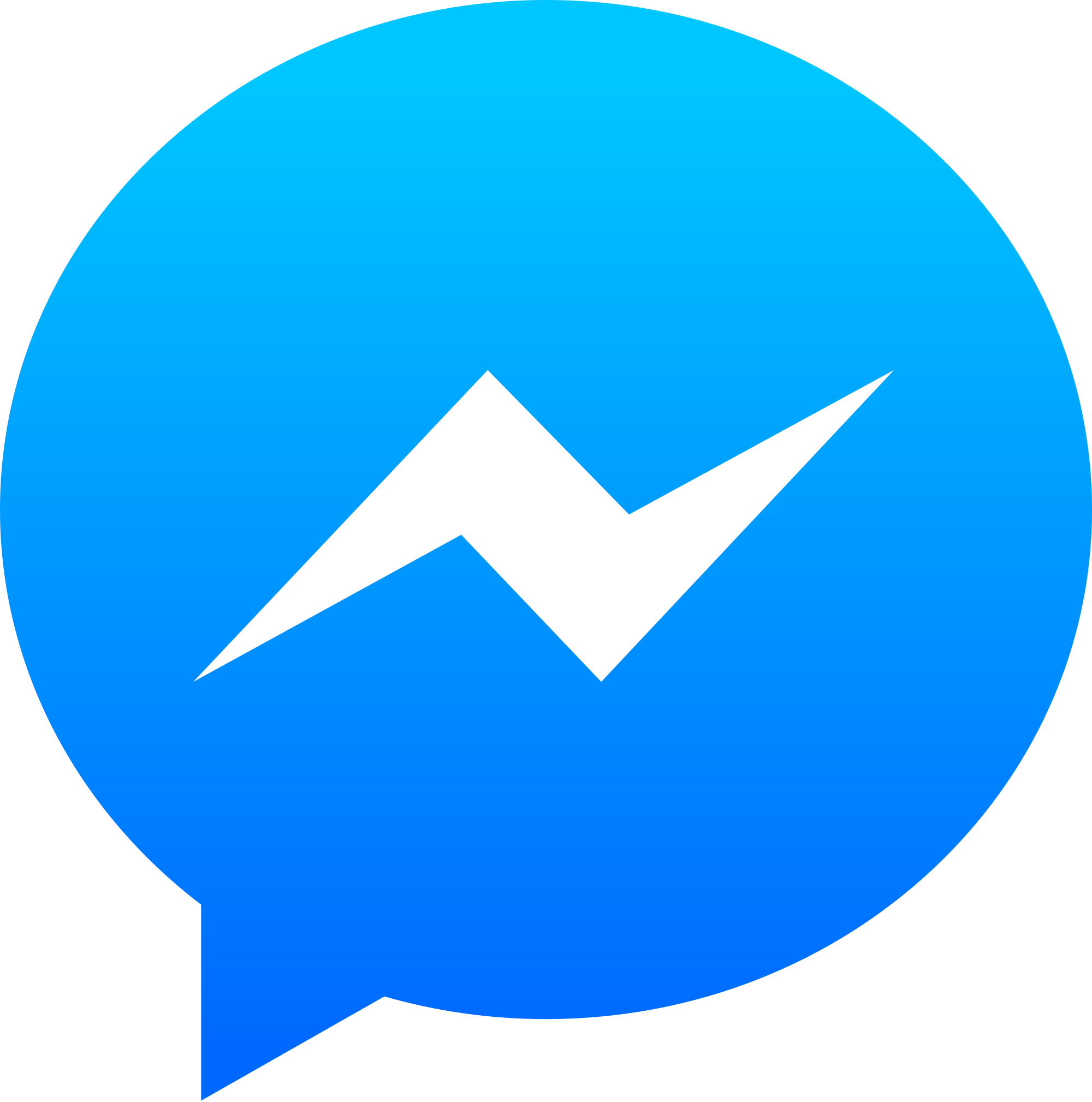 Blue Circle Facebook Logo - Facebook Messenger icons - What do Messenger icons mean?