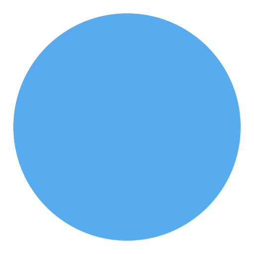 Blue Circle Facebook Logo - Large Blue Circle Emoji for Facebook, Email & SMS. ID#: 957. Emoji