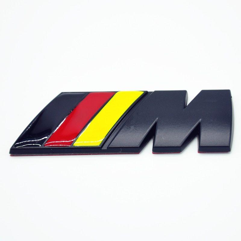 BMW M Sport Logo - M TECH SPORT FRONT GRILL REAR TRUNK BADGE BLACK GERMAN FLAG M ...