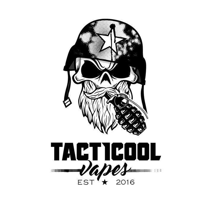 Skull Vape Logo - Tacticool Vapes bottle logo by Matt J. Logo. Vape logo, Logos