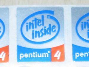 Intel Inside Pentium Logo - New Genuine Intel Inside Pentium 4 logo sticker 19mm x 24mm Label ...