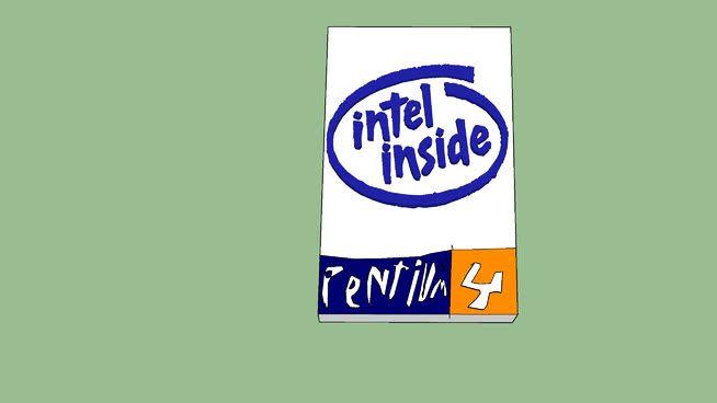 Intel Pentium Logo - intel pentium 4 logo | 3D Warehouse