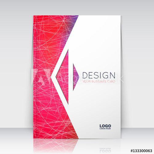 White with Red Curve Logo - Abstract composition. Red, pink font texture. Arrow section ...