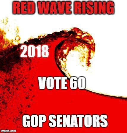 GOP Red Wave Logo - Image tagged in 2018 red wave