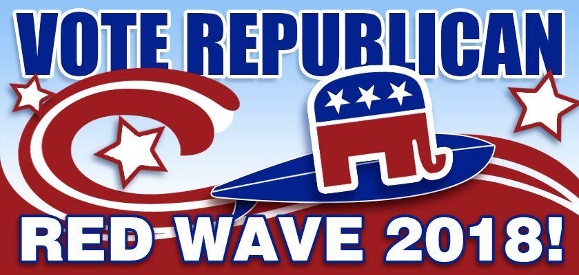 GOP Red Wave Logo - Vote Republican November 6. McCracken County Republican Party