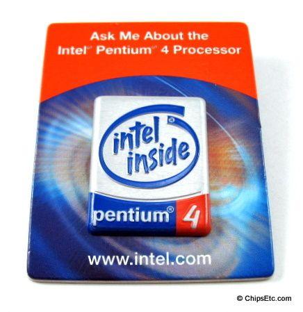 Intel Pentium 4 Logo - Intel Dealer Displays - Vintage Computer Chip Collectibles ...