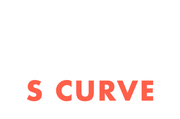 White with Red Curve Logo - S Curve Strategies