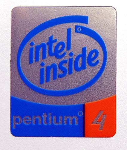 Intel Pentium 4 Logo - Original Intel Inside Pentium 4 Sticker 16 x 20mm [70]: Amazon.ca ...