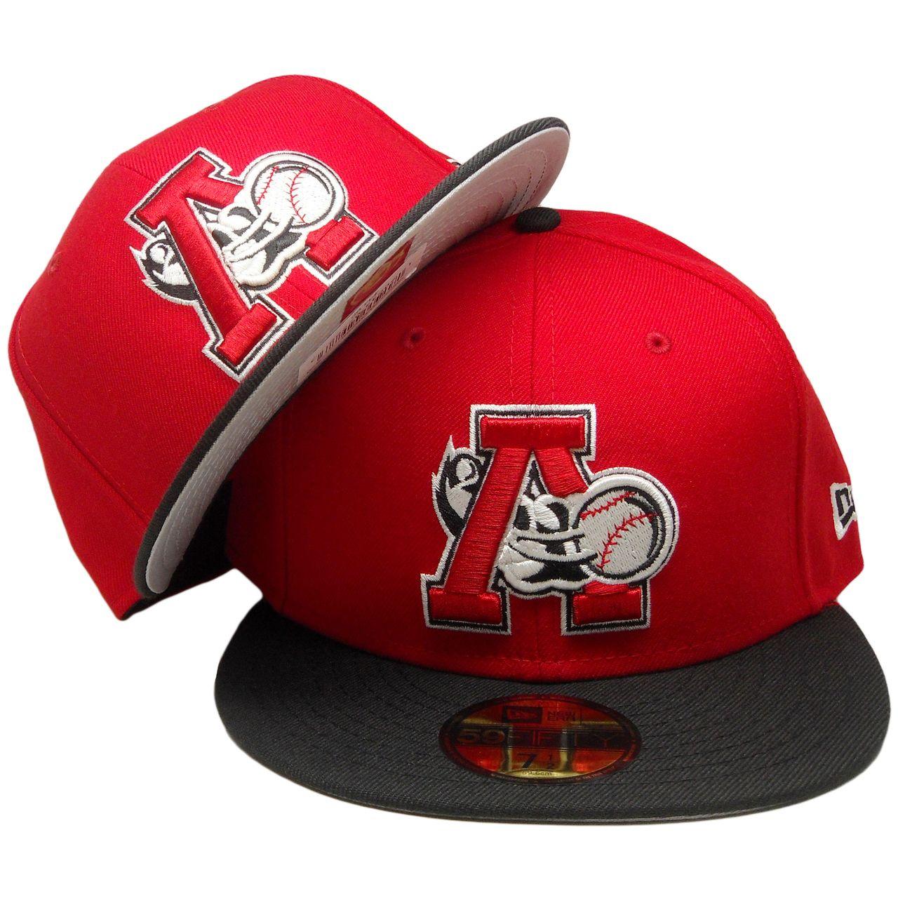 White with Red Curve Logo - Altoona Curves New Era 59Fifty Custom Fitted Hat - Red, Black, White ...