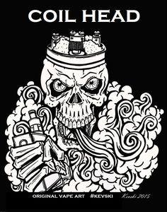 Skull Vape Logo - 402 Best Vape Art images | Vape art, Vape coils, Vaping