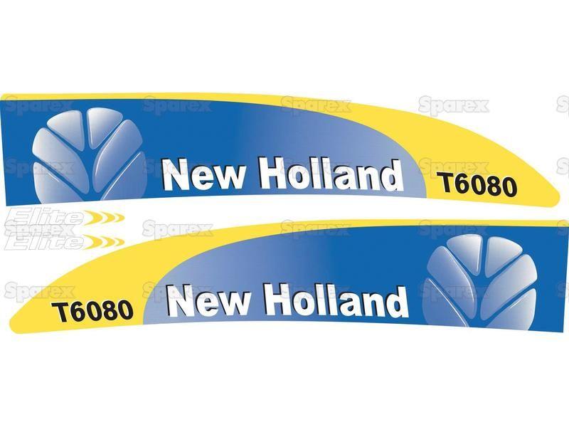 Ford New Holland Logo - S.128817 Decal Set T6080 for Ford New Holland, Ford / New
