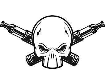 Skull Vape Logo - Vaping skull