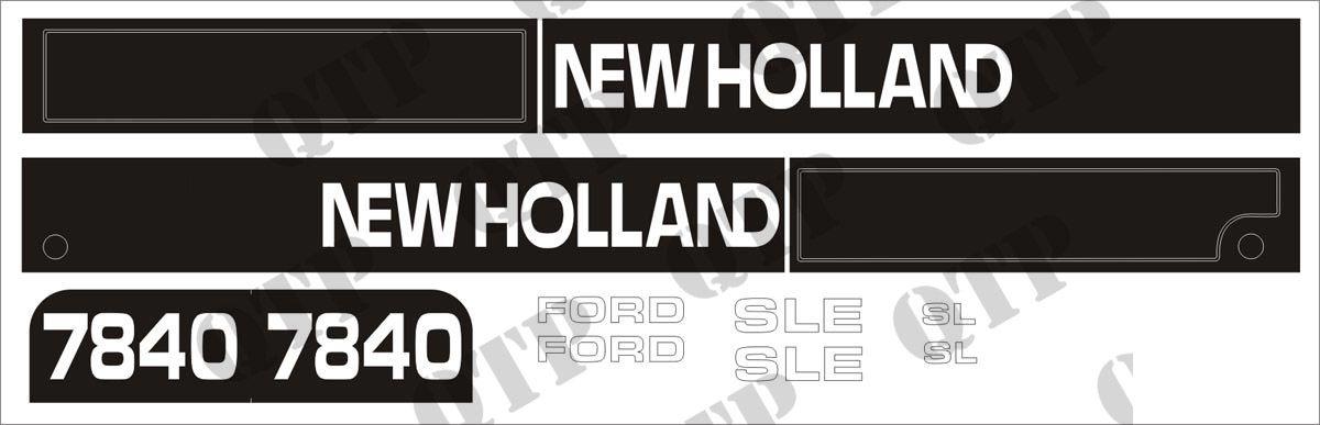 Ford New Holland Logo - Decal Kit Ford NH 7840 from 97
