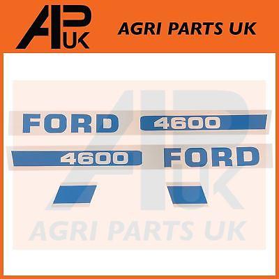 Ford New Holland Logo - FORD NEW HOLLAND 4600 Tractor Hood Bonnet Decal Sticker Set Kit