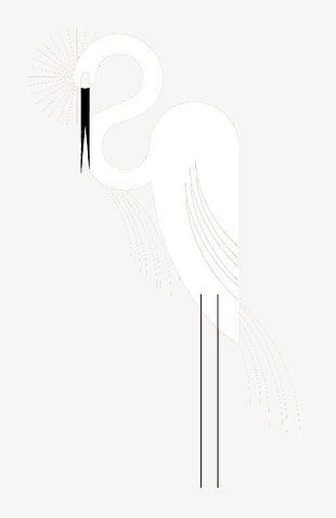 White with Red Curve Logo - Curve white red-crowned crane psd file | free graphics | UIHere