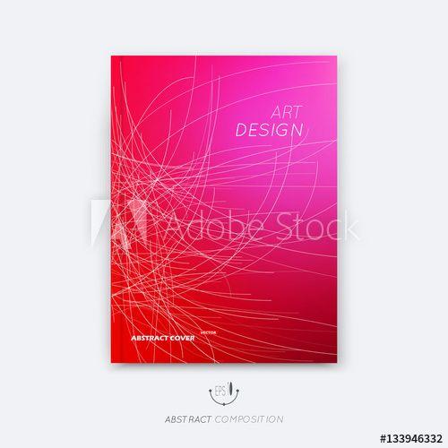 White with Red Curve Logo - Abstract composition, bright pink font texture, web section ...