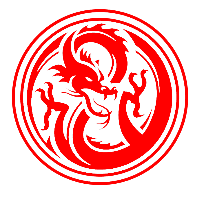Dragon in Circle Logo - Red Dragon Logo inside a circle. | Dragons; Best Versions I can find ...