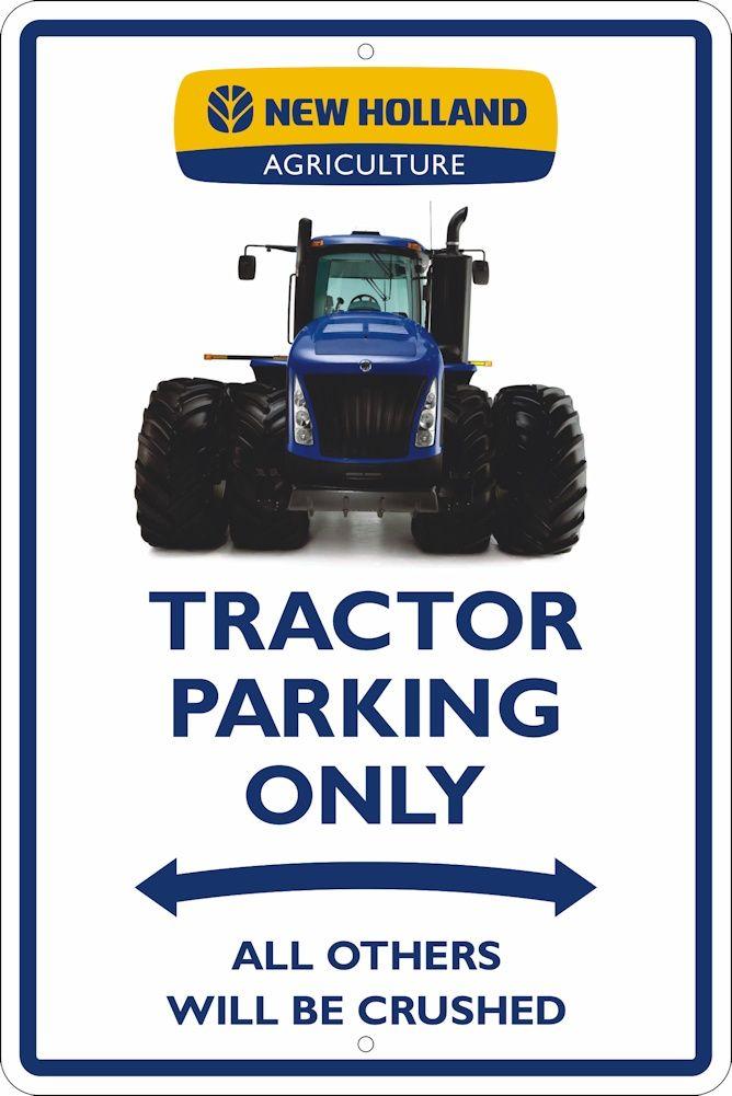 Ford New Holland Logo - New Holland 4WD Tractor ONLY Metal Parking Sign | Signs & Magnets ...