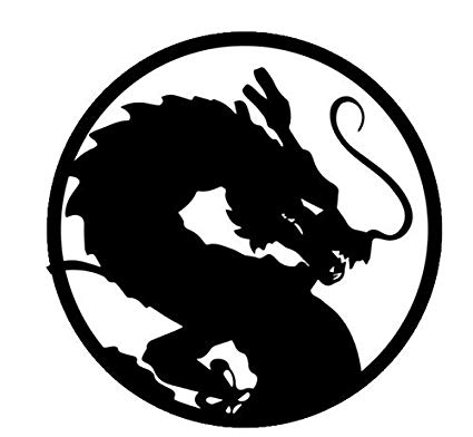 A Dragon in Circle Logo - DBZ SHENRON CIRCLE DRAGON BALL LOGO VINYL STICKERS