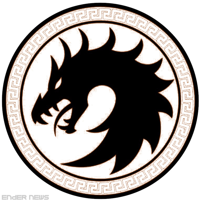 A Dragon in Circle Logo - Ender's game dragon army Logos