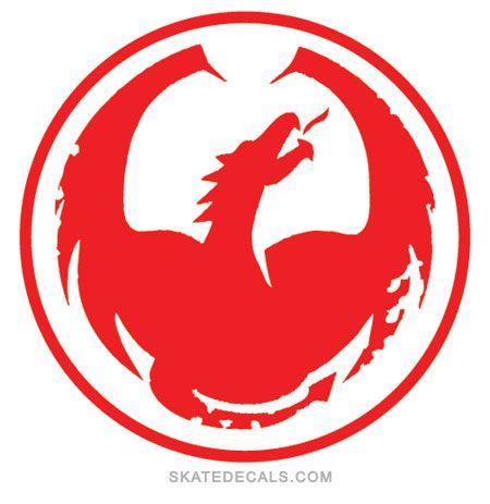 A Dragon in Circle Logo - Dragon Alliance Circle Stickers Decals Dragon Alliance Circle
