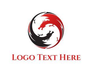 A Dragon in Circle Logo - Dragon Logo Designs. Browse Dozens of Dragon Logos