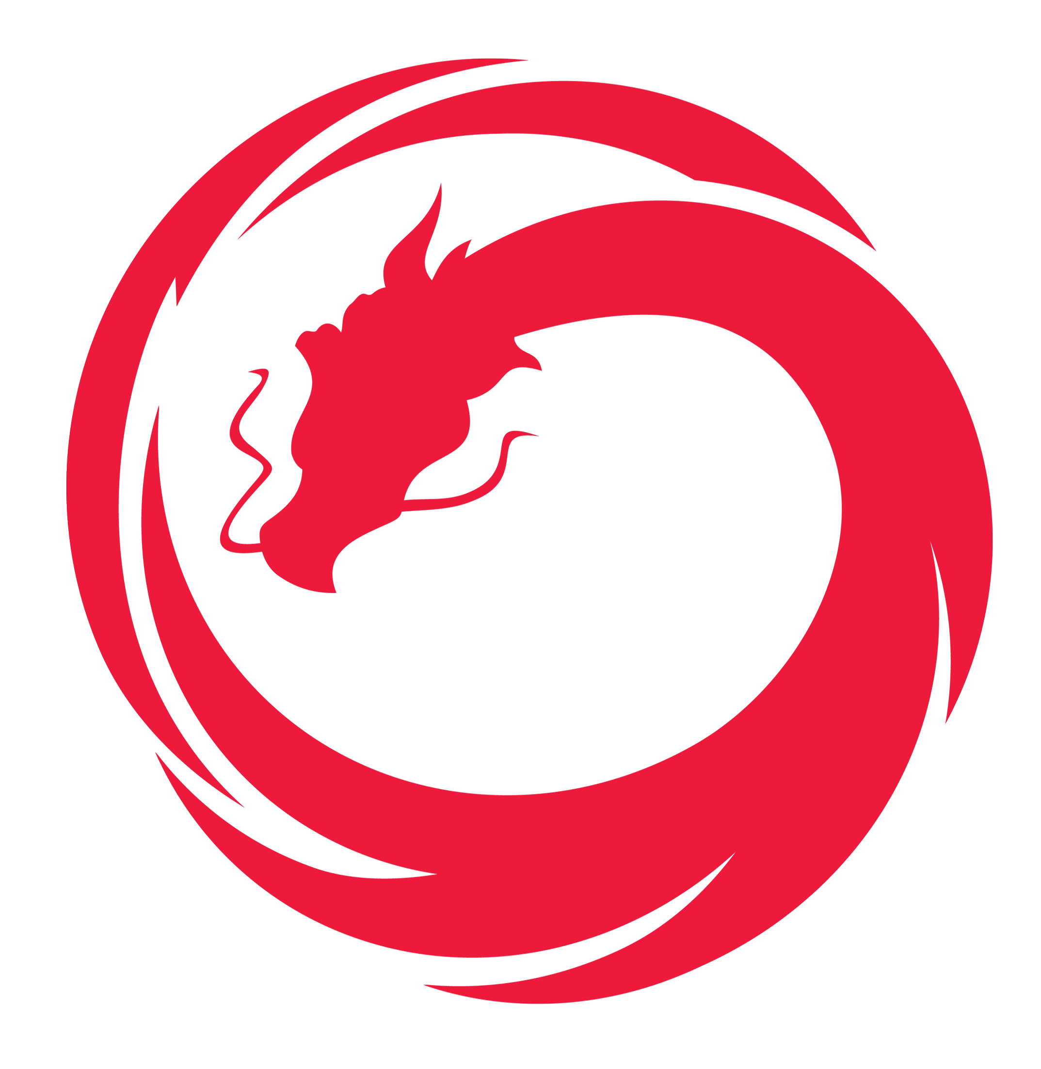 A Dragon In Circle Logo Logodix
