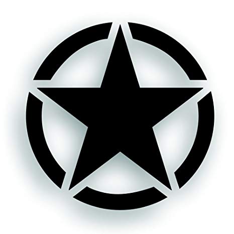 Star in Circle Logo - Solar Graphics USA Military Invasion Star With Circle