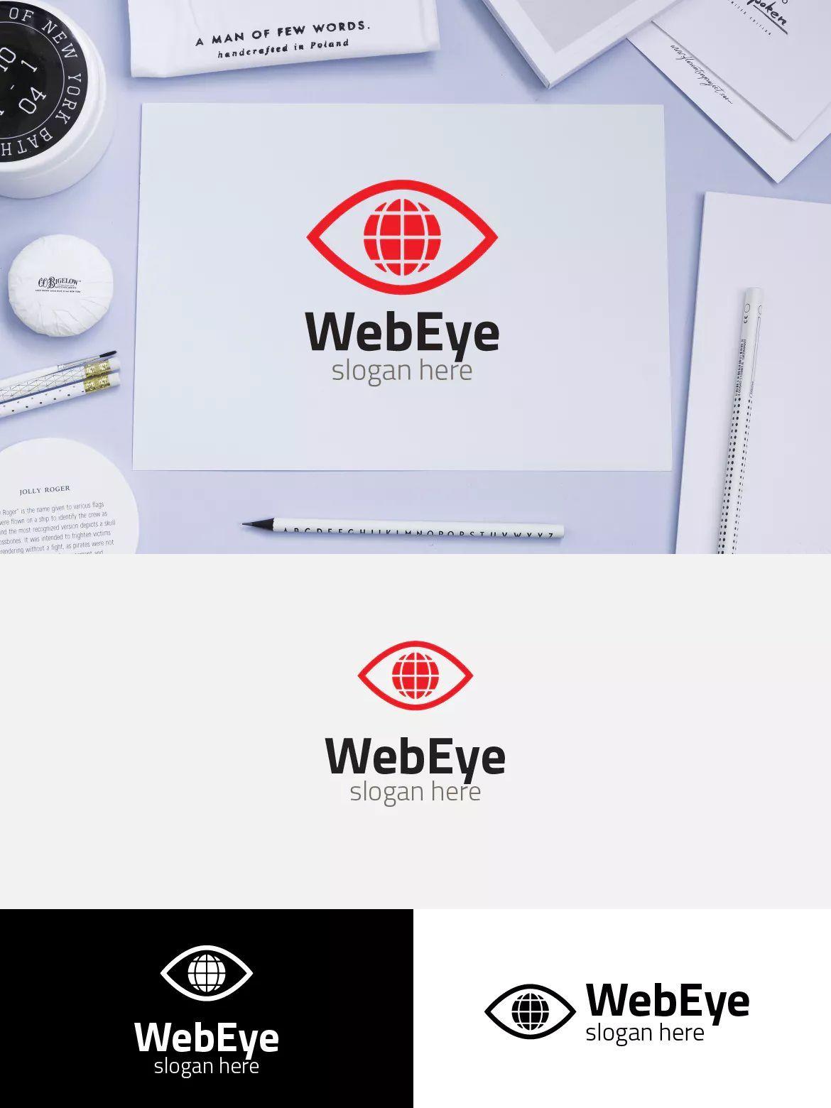 Web Eye Logo - Web Eye Logo Template AI, EPS | Logo Templates | Pinterest | Eye ...