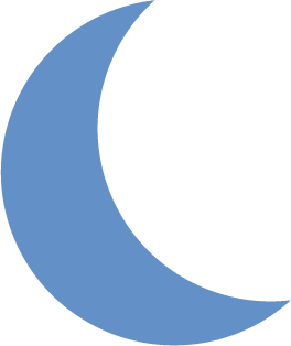 Blue Half Moon Logo - Insurance