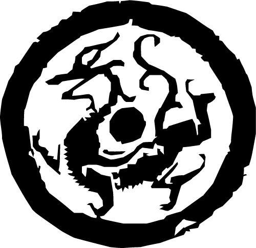 A Dragon in Circle Logo - 20 Unique Dragon Logos for Design Inspiration | UPrinting