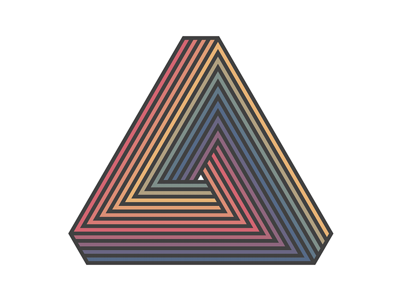 Triangle Rainbow Logo - Rainbow Triangle by Jason McDade | Dribbble | Dribbble