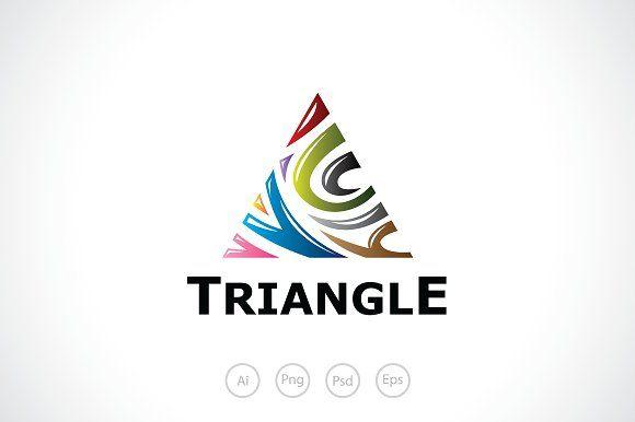 Rainbow Triangle Logo - Rainbow Triangle Logo Template ~ Logo Templates ~ Creative Market