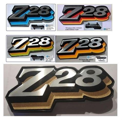Camaro Z28 Logo - Camaro Grille Emblem, Z28 Logo, Choice of Color, Correct
