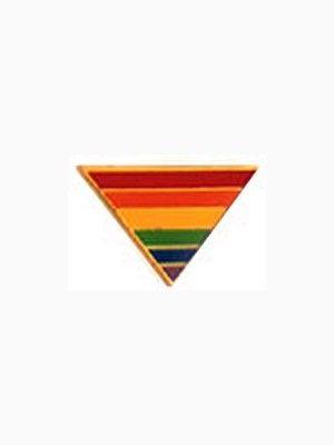 Triangle Rainbow Logo - Pride Rainbow Triangle Badge. Pride. Luke & Jack
