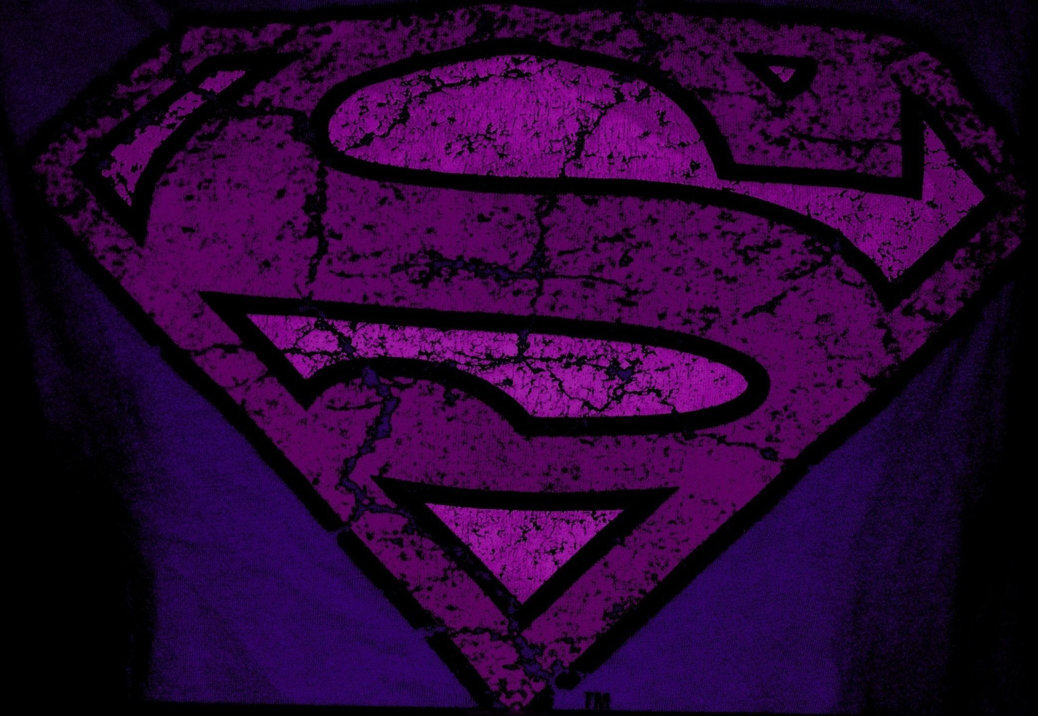 Magenta Superman Logo - Wallpaper : illustration, dark, purple, violet, graphic design, sign ...