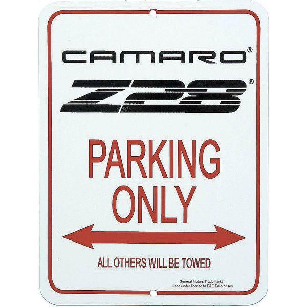 Camaro Z28 Logo - Camaro Z28 Parking Sign With 3rd Generation Logo - Eckler's ...