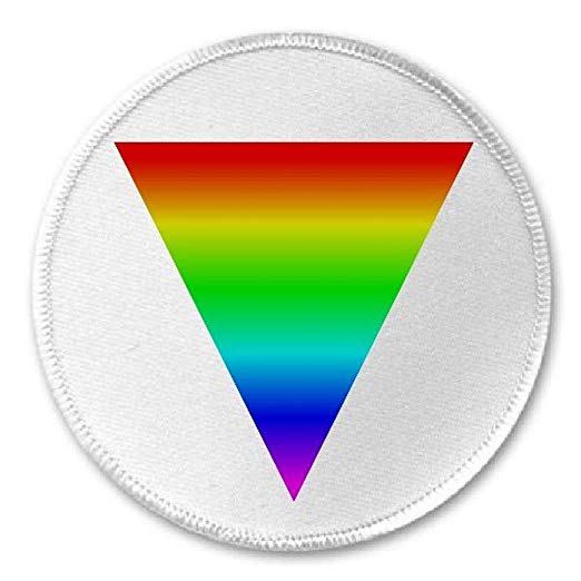 Rainbow Triangle Circle Logo - Amazon.com: LGBT Safe Space Rainbow Triangle - 3