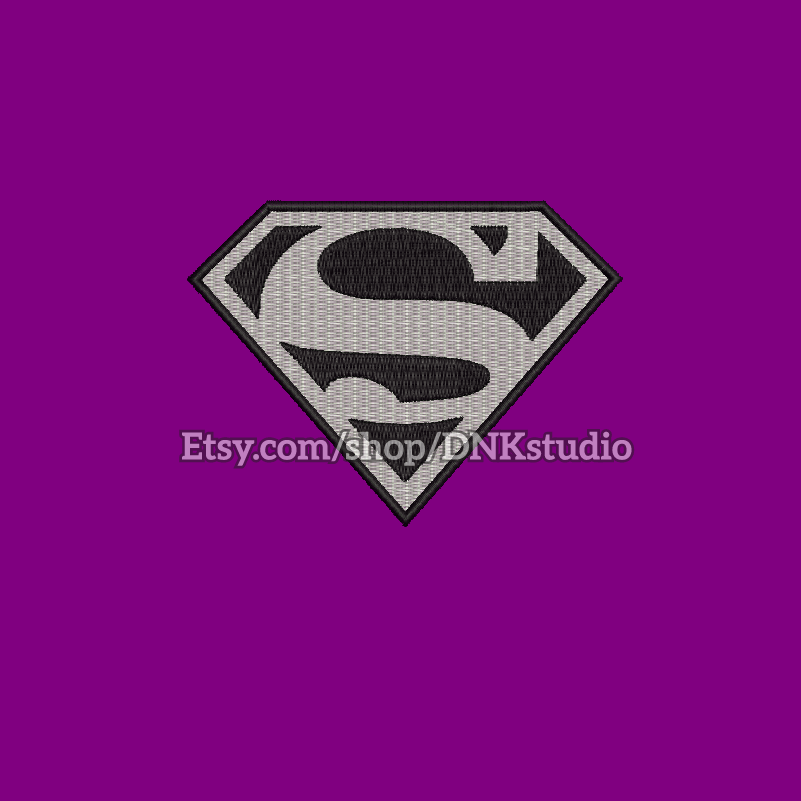 Magenta Superman Logo - BEST EMBROIDERY DESIGN: Superman Symbol Logo Applique Embroidery Design