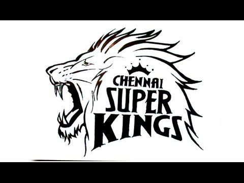 CSK Logo - How To Draw Chennai Super Kings Logo - YouTube