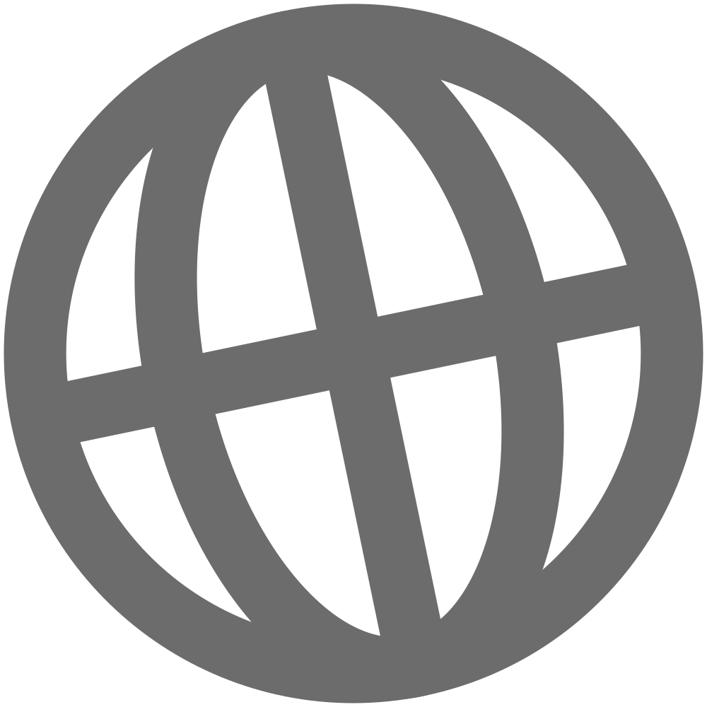 Grey Globe Logo - OnlineLabels Clip Art - Icon: Internet / Globe - Grey