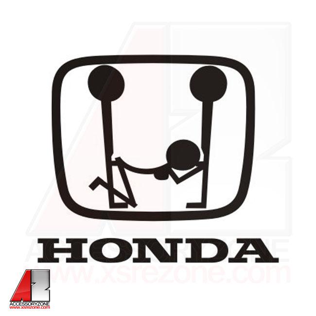 Fresh Honda Logo - Accessories - JDM Decals - Naughty Honda Emblem - Accessory Zone