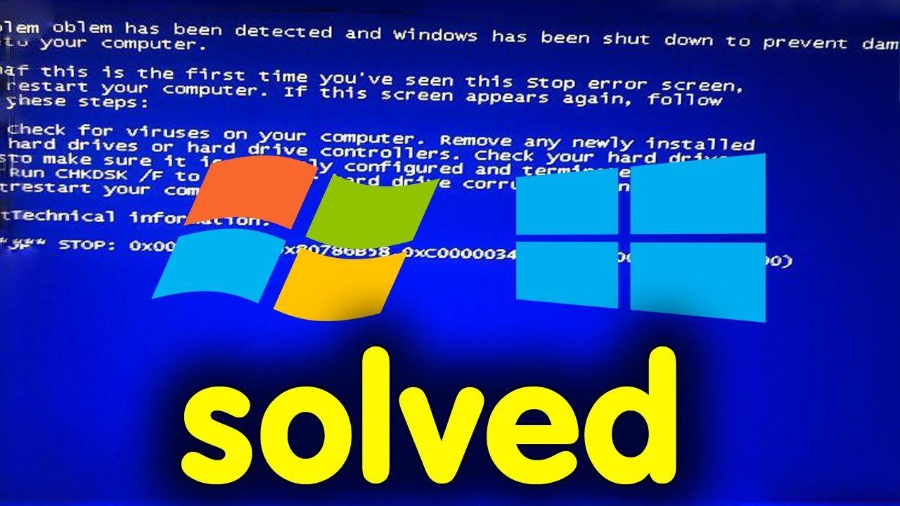 Windows Blue Logo - blue screen after windows logo fix - YouTube