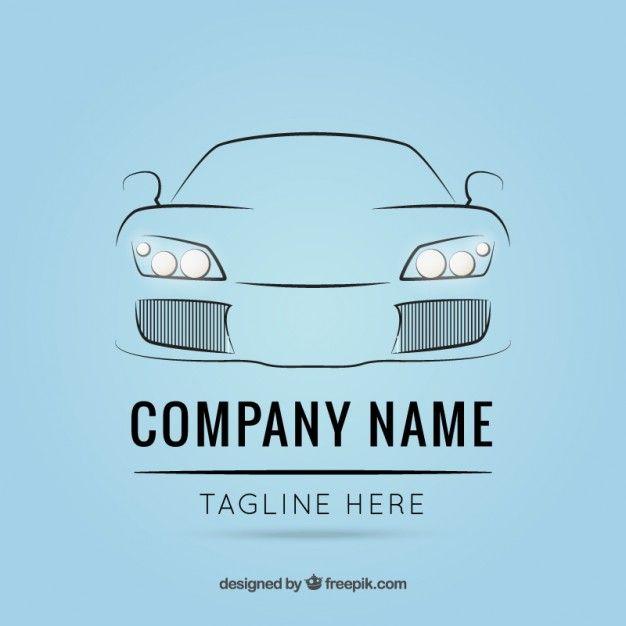 Car Outline Logo - Logo template with car outline Vector | Free Download