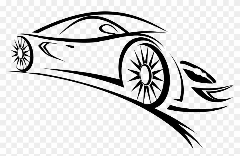 White Car Logo - Sports Outline Car Png Clipart - Car Logo Vector Png - Free ...
