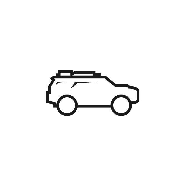 Car Outline Logo - SUV Car Outline Logo Icon Vector Template, Outline, Logo, Suv PNG
