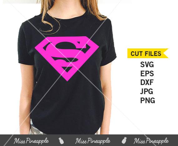 Magenta Superman Logo - SUPERMAN SYMBOL PINK Supergirl T Shirt Onesie Cuttable File | Etsy