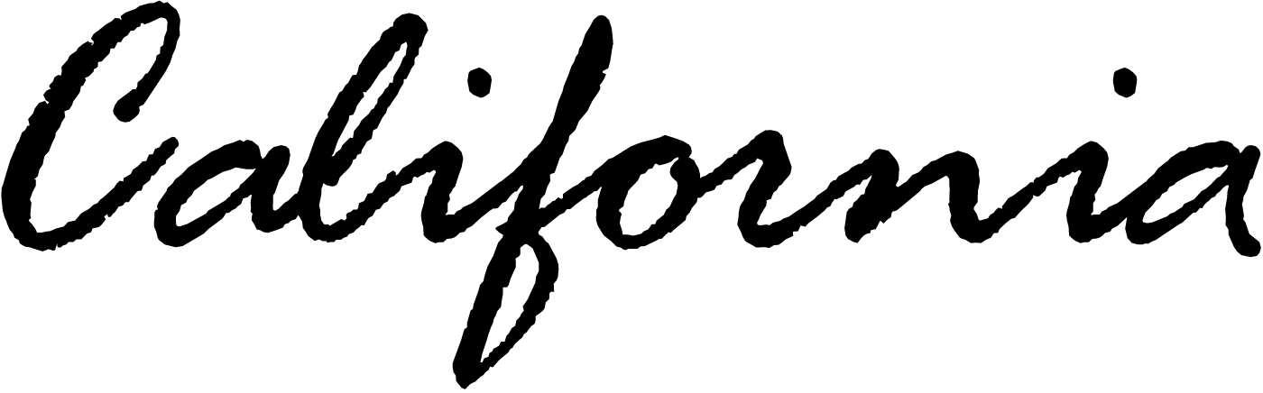 Cursive California Logo - California License Plate (script, 1993–) - Fonts In Use
